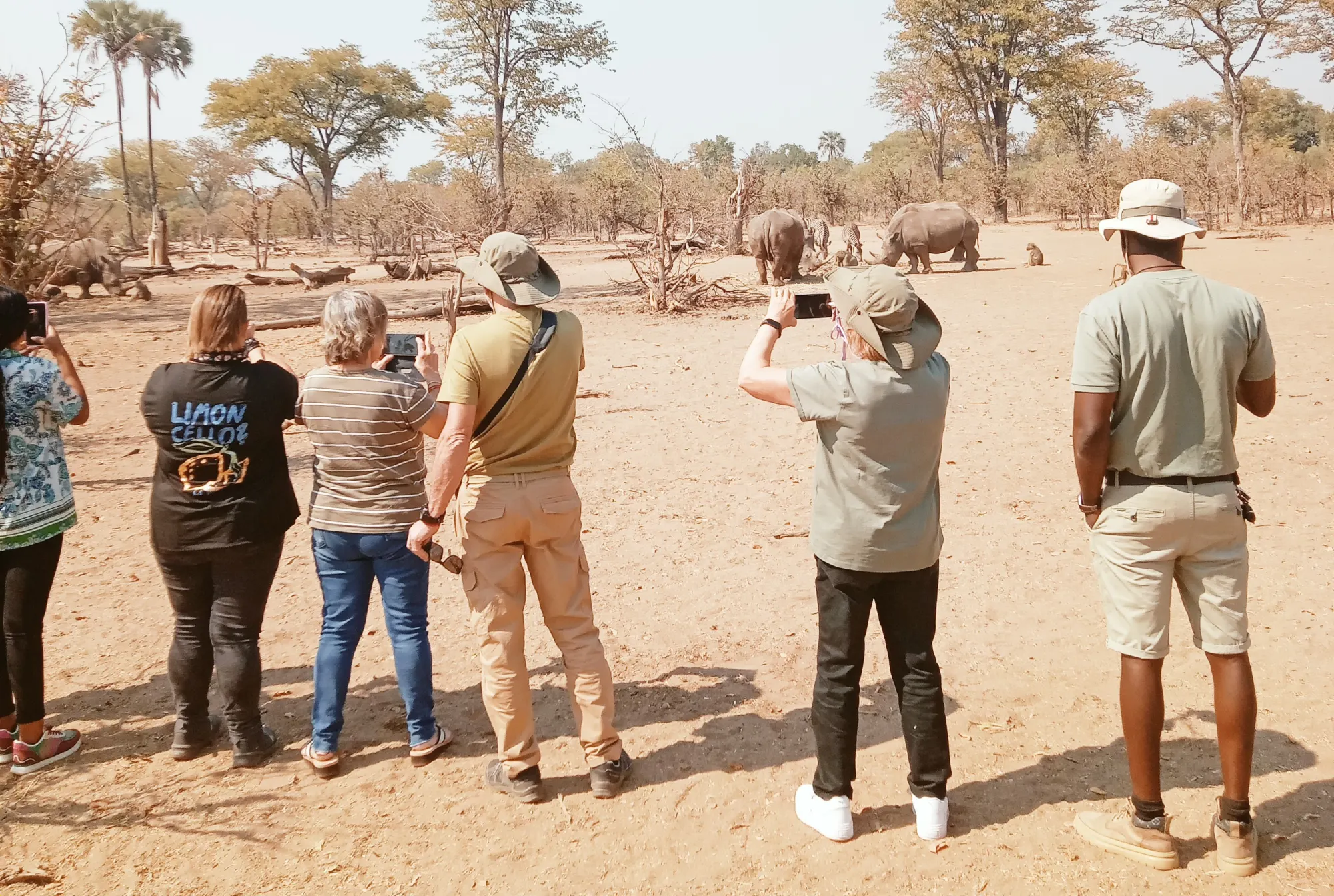 Mosi-oa-Tunya Nationalpark Weißes Nashorn Wanderung & Pirschfahrt